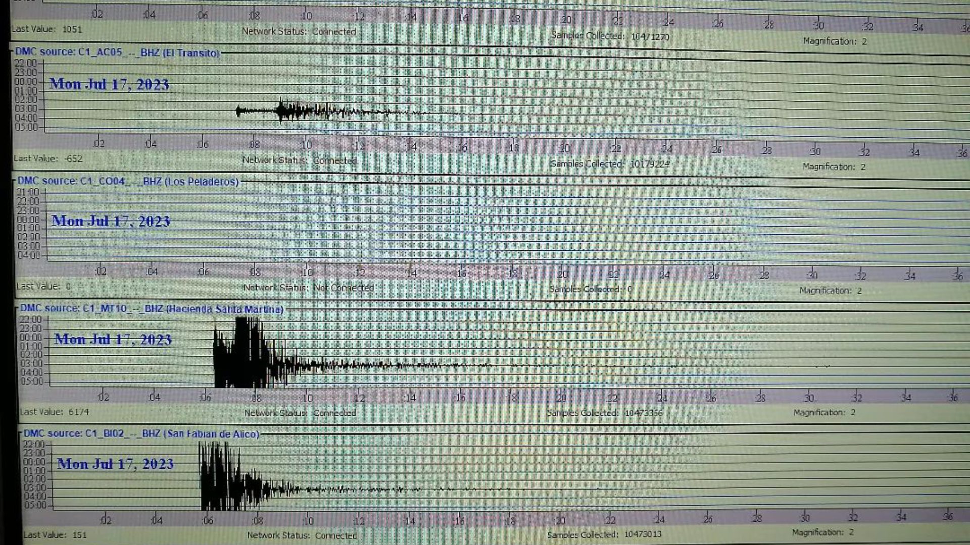 Las Magnitudes De Los Sismos Que Remecieron El Norte