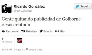 Tuit Caida golborne