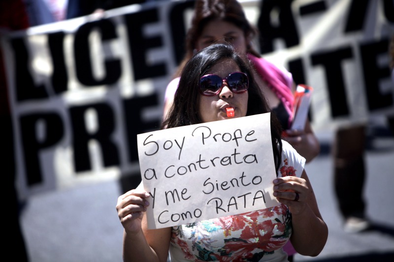 Marcha de profesores