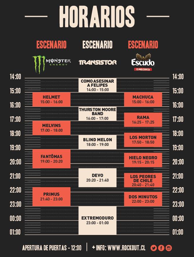 horario rockout