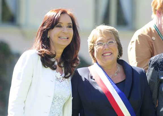 Cristina Fernandez de Kirchner, Michelle Bachelet y Dilma Rousseff