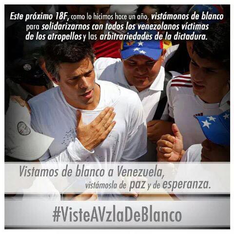 Viste a Venezuela de Blanco