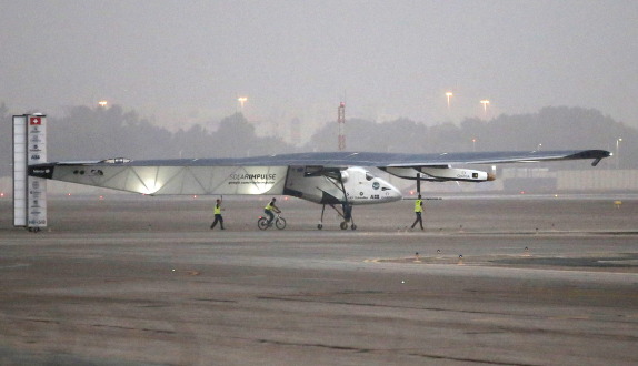 Solar Impulse 2 takes off