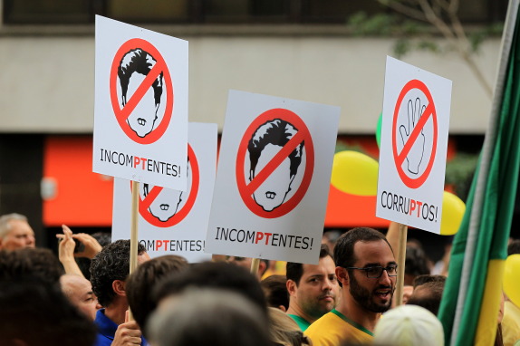 PROTESTAS CONTRA LA PRESIDENTA DILMA ROUSSEFF