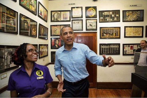 Barack Obama Museo de bob marley