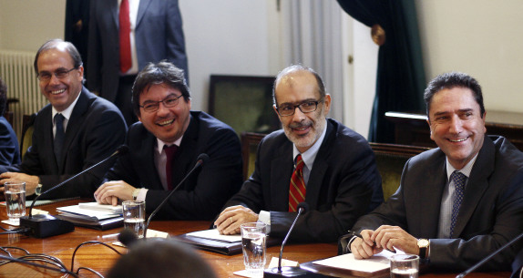 Consejo de gabinete en el Palacio de la Moneda