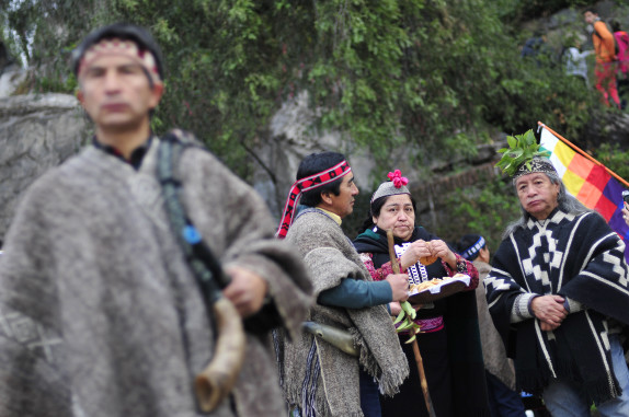 Año nuevo Mapuche en el cerro Santa Lucia