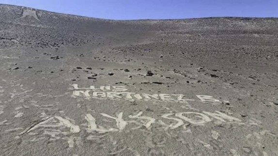 Rayado en Gigante de Atacama