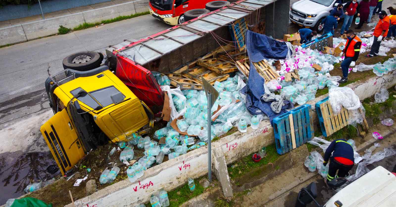 camión cajas alimentos Valparaíso