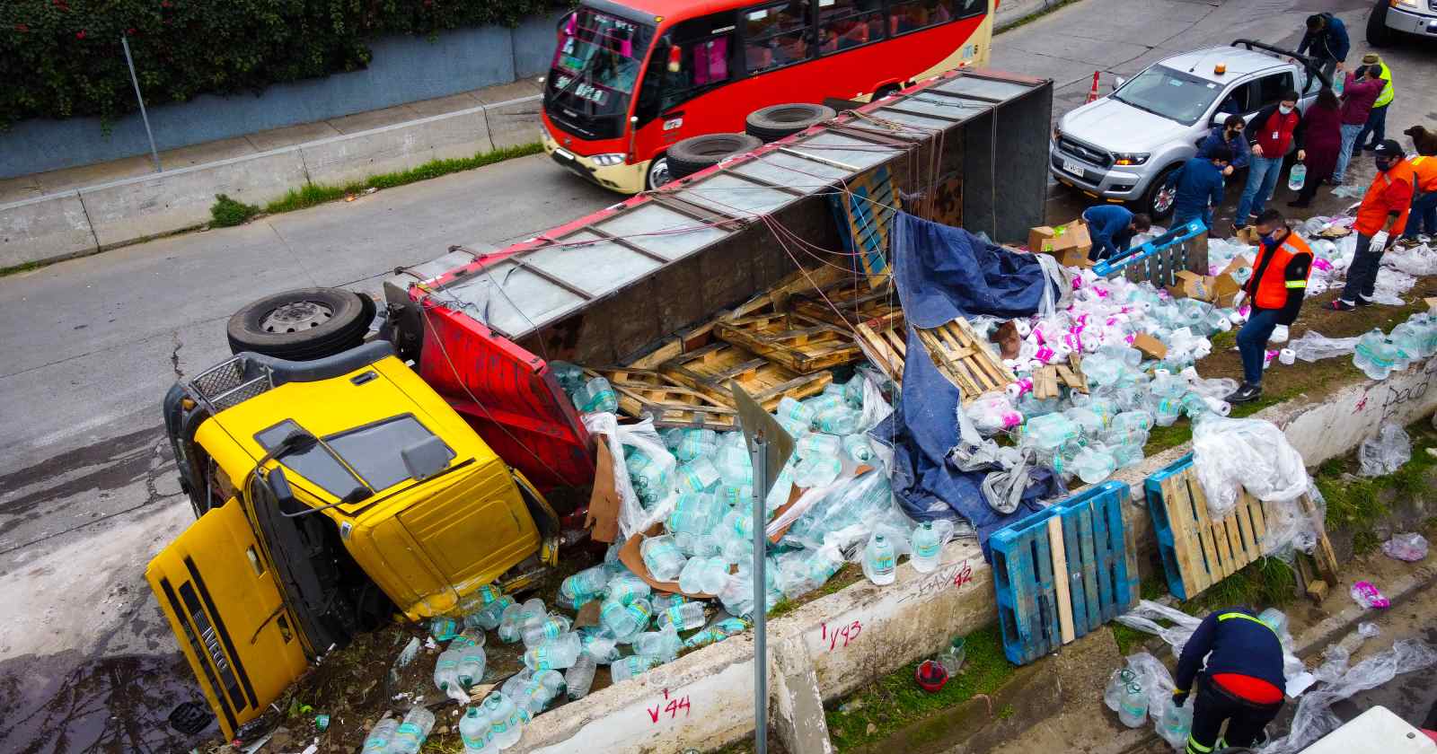 camión donaciones mercadería