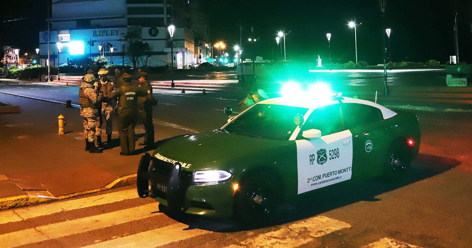 Carabineros lesionados persecución