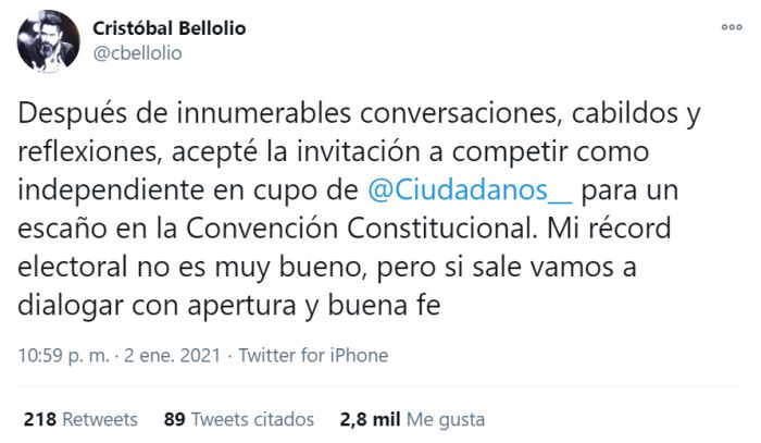 Bellolio constituyente