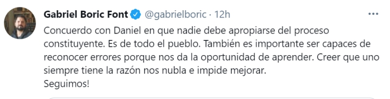 Boric Jadue plebiscito