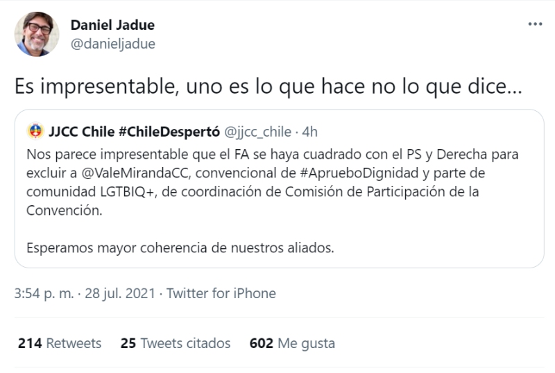 Jadue Convención