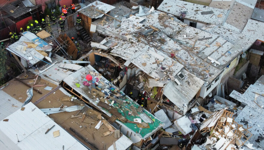 explosión en Lo Barnechea cerro 18