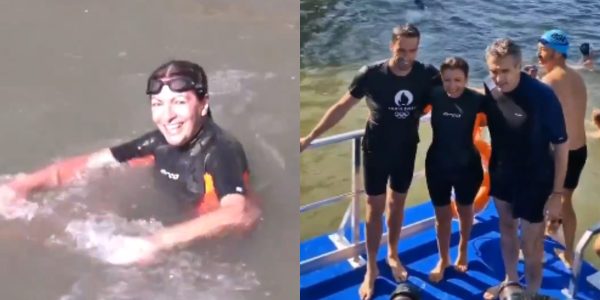 alcaldesa de parís nadó en río sena previo a juegos olímpicos
