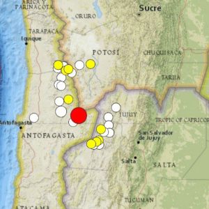 magnitud réplicas tras terremoto en san pedro de atacama