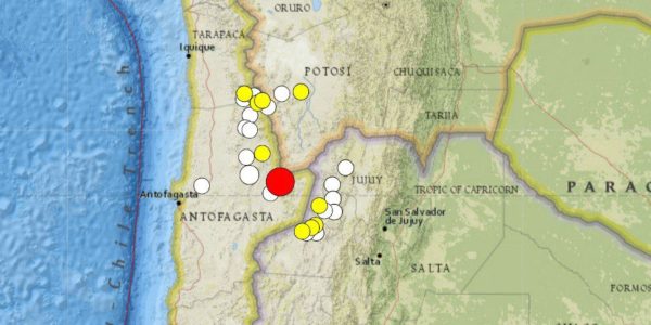 magnitud réplicas tras terremoto en san pedro de atacama
