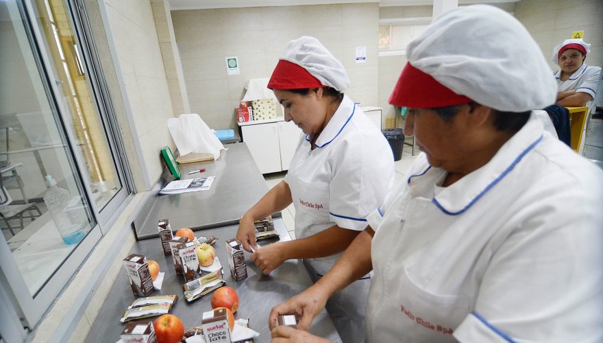 manipuladoras de alimentos junaeb colegios paro