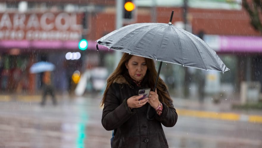 sistema frontal dónde lloverá este fin de semana regiones