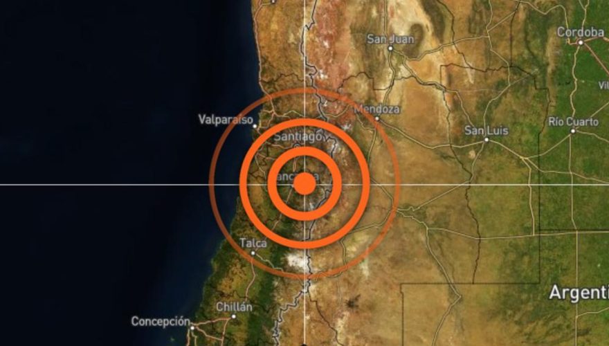 sismo zona central Rancagua magnitud