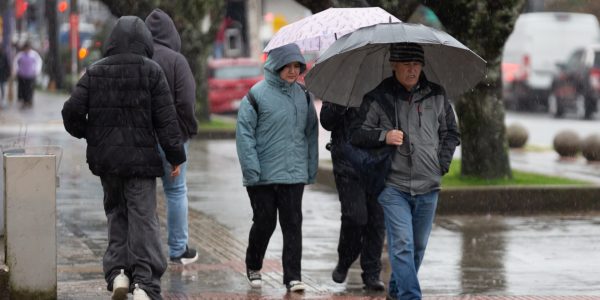 lluvia en Santiago