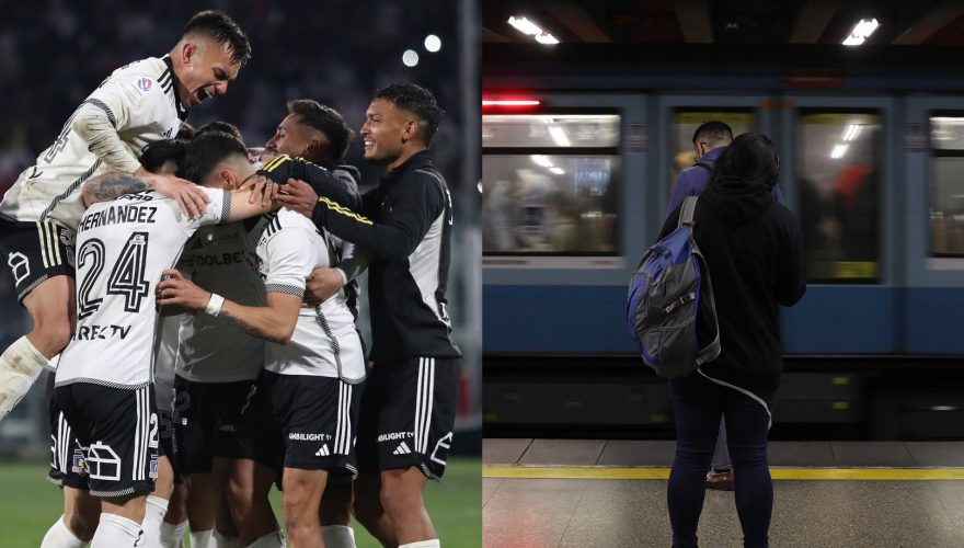 Metro de santiago extensión horario partido Colo Colo