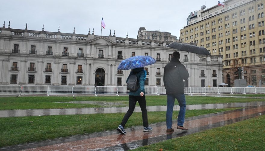 Pronostico del tiempo lluvia en Santiago