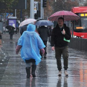 lluvia en Santiago