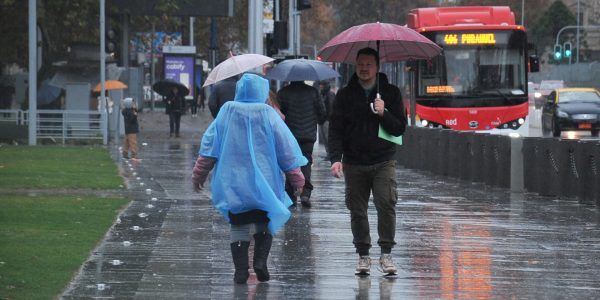 lluvia en Santiago