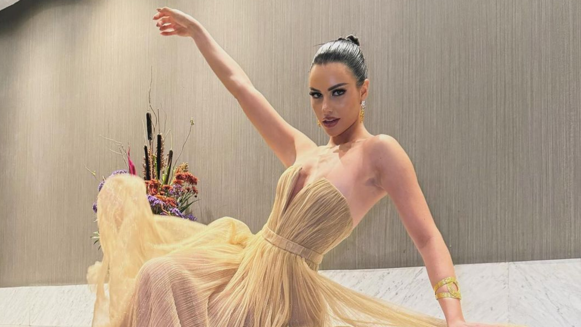 FOTO – Así era el vestido con el que Emilia Dides homenajeó a Sábado Gigante