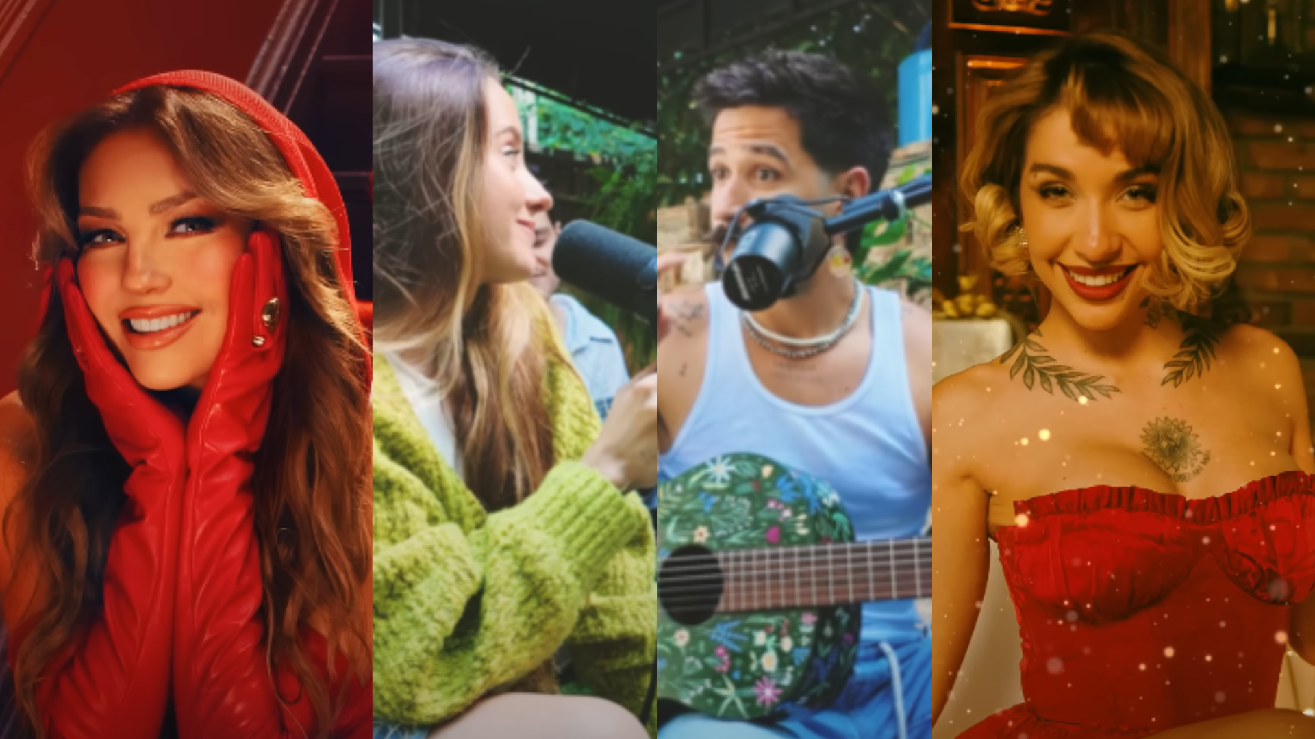 VIDEOS – De Thalía a Camilo y Evaluna: los artistas que estrenaron canciones navideñas