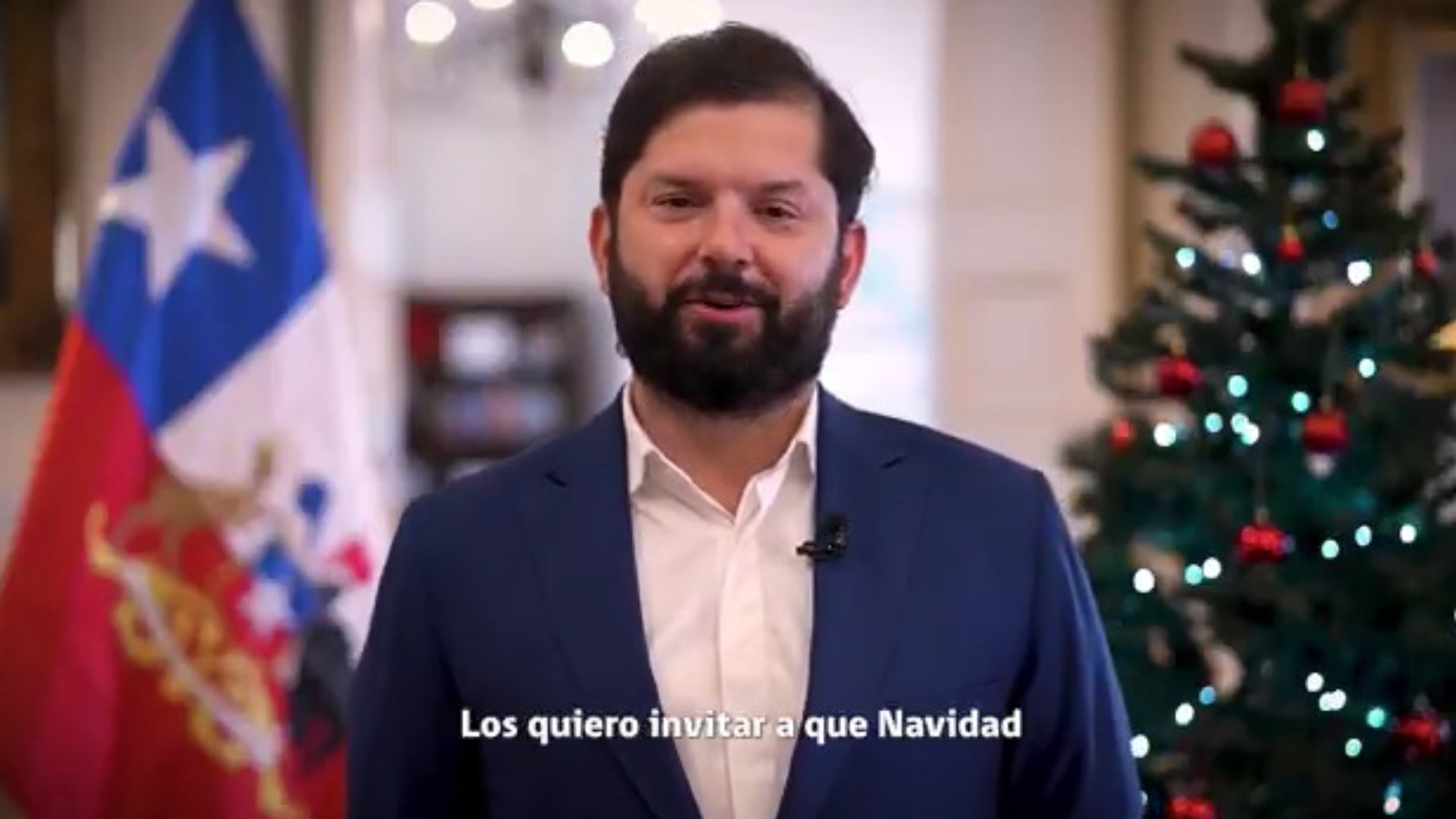 VIDEO – El mensaje de Navidad del presidente Boric: “Estoy optimista de Chile y su futuro”