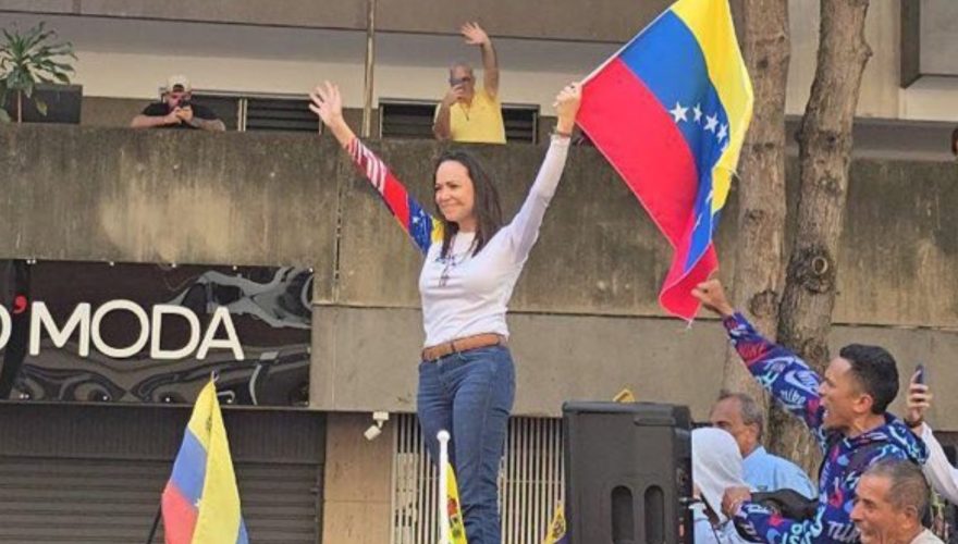 María Corina Machado secuestrada en Venezuela